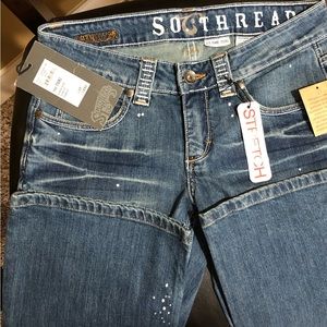 Southern Thread (the Tori) blue jeans